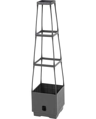 Kvetináč Strend Pro Herrison FP8018, s opornou vežou, 250x250x1050 mm