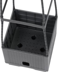 Kvetináč Strend Pro Herrison FP8018, s opornou vežou, 250x250x1050 mm
