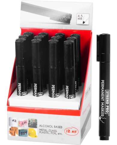 Značkovač Strend Pro Permanent, čierny