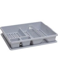 Odkvapkávač Curver® 173460, na kuchynský riad, šedý Lux, 45x38x9 cm