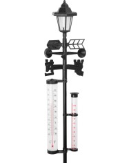 Meteostanica SWS29, 158 cm, záhradný zrážkomer, teplomer, solárna lampa, smer vetra