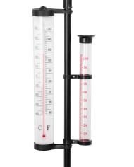 Meteostanica SWS29, 158 cm, záhradný zrážkomer, teplomer, solárna lampa, smer vetra