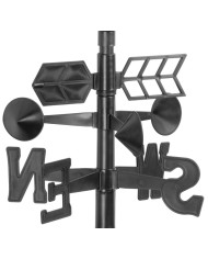 Meteostanica SWS29, 158 cm, záhradný zrážkomer, teplomer, solárna lampa, smer vetra