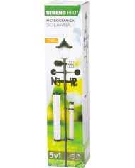 Meteostanica SWS29, 158 cm, záhradný zrážkomer, teplomer, solárna lampa, smer vetra