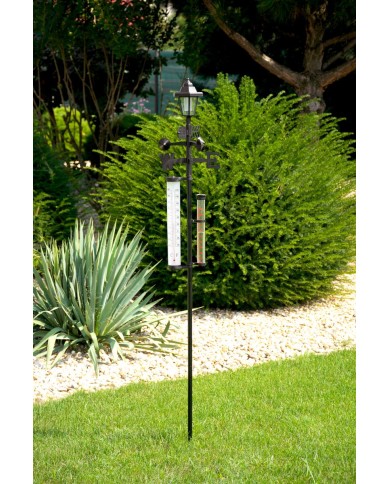 Meteostanica SWS29, 158 cm, záhradný zrážkomer, teplomer, solárna lampa, smer vetra