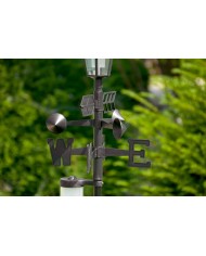 Meteostanica SWS29, 158 cm, záhradný zrážkomer, teplomer, solárna lampa, smer vetra