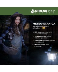 Meteostanica SWS29, 158 cm, záhradný zrážkomer, teplomer, solárna lampa, smer vetra