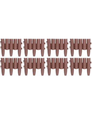 Palisáda GE037, 27x24 cm, PP, hnedá, flexi, L-2,16 m, bal. 8 ks