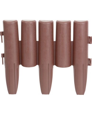 Palisáda GE037, 27x24 cm, PP, hnedá, flexi, L-2,16 m, bal. 8 ks