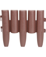 Palisáda GE037, 27x24 cm, PP, hnedá, flexi, L-2,16 m, bal. 8 ks