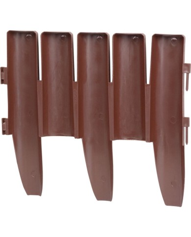 Palisáda GE037, 27x24 cm, PP, hnedá, flexi, L-2,16 m, bal. 8 ks