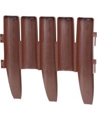 Palisáda GE037, 27x24 cm, PP, hnedá, flexi, L-2,16 m, bal. 8 ks