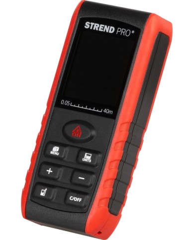 Merač vzdialenosti Strend Pro DIME 40M, laserový, EXTRA funkcia merač uhlov