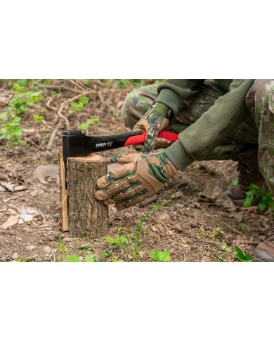 Rukavice Strend Pro Camo, pracovné, camouflage, veľkosť 10/XL