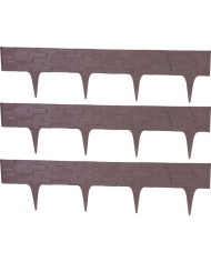 Palisáda StonePalisade L-2,37 m, tmavá hnedá, bal. 3 ks, 790x95/200 mm, UV