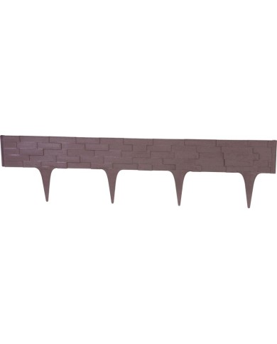 Palisáda StonePalisade L-2,37 m, tmavá hnedá, bal. 3 ks, 790x95/200 mm, UV