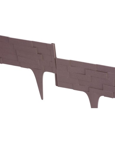 Palisáda StonePalisade L-2,37 m, tmavá hnedá, bal. 3 ks, 790x95/200 mm, UV
