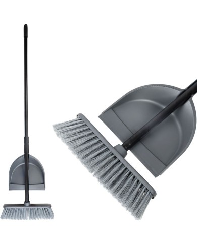 Súprava upratovacia York 082020, TANDEM, metla s lopatkou, s násadou, 31x108 cm