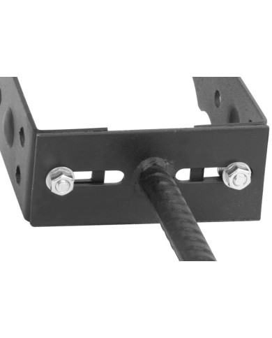 Podpera na hranoly ASU2, 80-125 mm, pätka ozdobná, nastaviteľná, zápustná