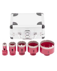 Sada vyrezávačov Strend Pro Premium, DCB11S5, 20-35-45-55-72 mm, M14, diamant, korunky, professional