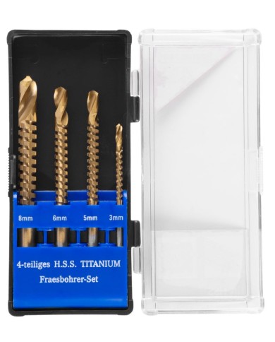 Sada vrtákov Strend Pro RS003, frézovacích, 4 dielna, 3-4-6-8 mm