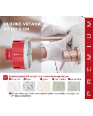 Vyrezávač Strend Pro Premium DCB11, 72 mm, M14, korunka, diamant, professional