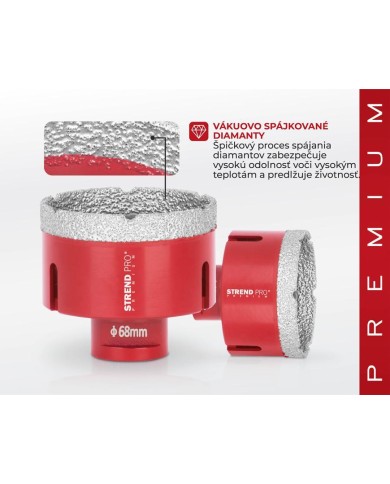 Vyrezávač Strend Pro Premium DCB11, 68 mm, M14, korunka, diamant, professional