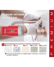 Vyrezávač Strend Pro Premium DCB11, 35 mm, M14, korunka, diamant, professional