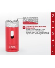 Vyrezávač Strend Pro Premium DCB11, 28 mm, M14, korunka, diamant, professional