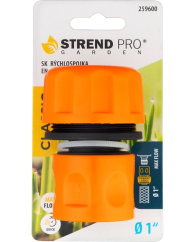Rýchlospojka Strend Pro Garden, s prietokom 1", záhradná, MAX FLOW