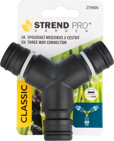 Spojovací medzikus Strend Pro Garden, 3-cestný, MAX FLOW