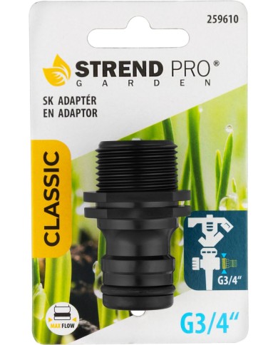 Adaptér Strend Pro Garden, G3/4", MAX FLOW