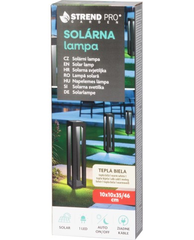 Lampa Strend Pro, 35/46 cm, solárna, 1x LED, AA