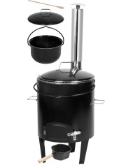 Súprava kotlová Fiestaset, zabíjačková, komplet, guľášová, 14 lit. kotlík, smaltovaná, pokrievkou a varechou