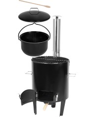 Súprava kotlová Fiestaset, zabíjačková, komplet, guľášová, 14 lit. kotlík, smaltovaná, pokrievkou a varechou