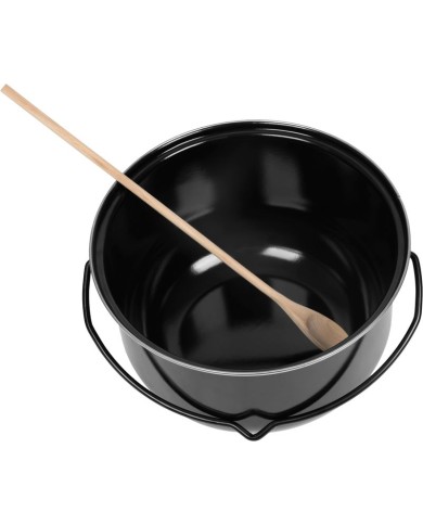 Súprava kotlová Fiestaset, zabíjačková, komplet, guľášová, 14 lit. kotlík, smaltovaná, pokrievkou a varechou