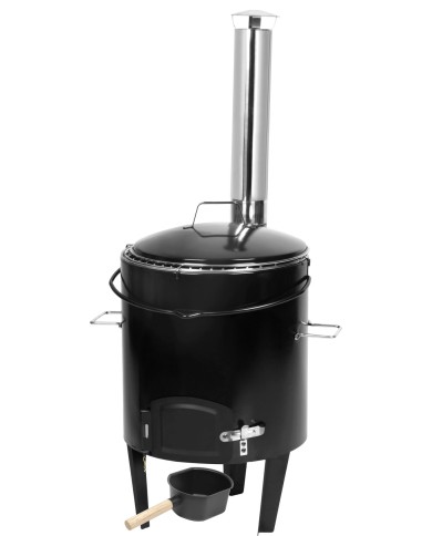 Súprava kotlová Fiestaset, zabíjačková, komplet, guľášová, 14 lit. kotlík, smaltovaná, pokrievkou a varechou