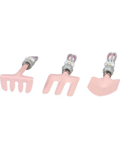 Sada náradia Strend Pro, záhradnícka, detská, 3-dielna, ABS + oceľ, lopatka hrable a vidly