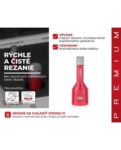 Vyrezávač Strend Pro Premium DCB11, 10 mm, M14, HD, korunka, diamant, professional