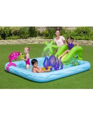 Bazénik Bestway® 53052, Fantastic Aquarium, detský, nafukovacie ihrisko, 239x206x86 cm
