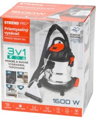 Vysávač Strend Pro MWD211/3v1, 20 lit, 1600W, priemyselný s funkciou tepovania