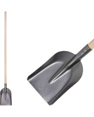 Lopata S504A.WH, vzor 7131 rovná, Slim, KomaXit, drevená násada