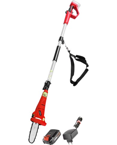 Píla Worcraft CPS-S20Li ShareSYS, 20V Li-Ion, vyvetvovacia, lišta 8" OREGON, teleskopická 188-270 cm, SET 1x 2.0 Ah akumulátor, 