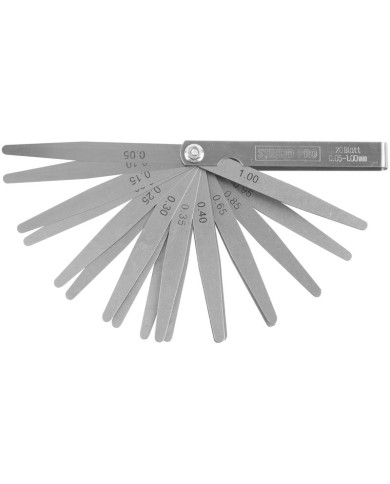 Škáromer Strend Pro TG-165, 20 listov, mierka na meranie špár