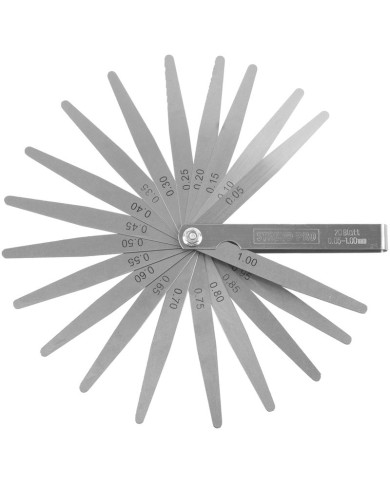 Škáromer Strend Pro TG-165, 20 listov, mierka na meranie špár