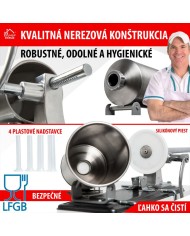 Plnička MagicHome SM208, na klobásy a jaternice, horizontálna, 4 kg, ručná