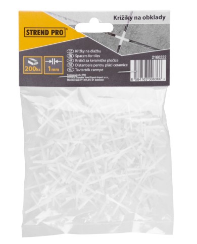 Krížik Strend Pro TC242, 1 mm, na obklady a dlažby, bal. 200 ks