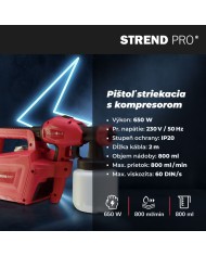 Pištoľ Strend Pro JS-FB17AII, 650W, 800 ml, striekacia, elektrická s kompresorom