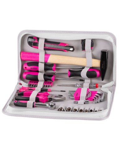 Sada náradia pre ženy LADIES PINK SET11, 39 dielna, ružová, v brašni