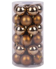 Gule MagicHome Vianoce, 30 ks, medené, mix, na vianočný stromček, 6 cm